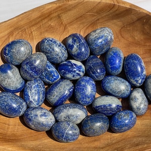 Lapis Lazuli Tumbled Stone: Pocket Meditation Crystal Gift