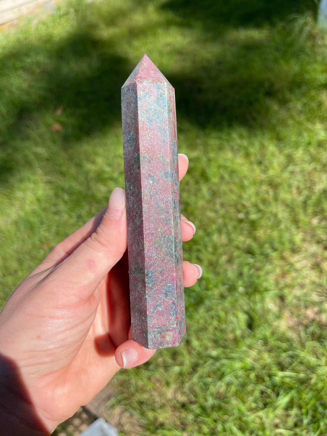 Ruby Crystal Tower Ruby in Kyanite Crystal Tower C Crystal Gift Uv Reactive Crystal - Etsy UK