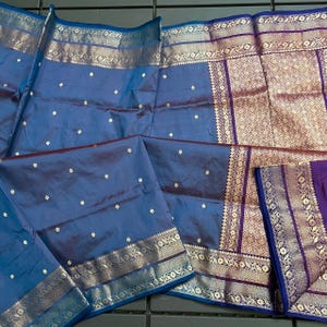 Pure handloom banarasi katan silk  saree  with mesmerizing   border with running blouse piece for party wear and wedding