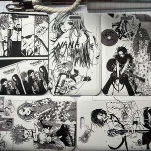 Porte-cartes d'identité inspiré de l'anime Nana, porte-cartes photo, porte-cartes de voyage