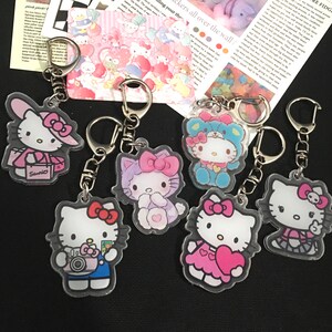 Cute Kawaii Sanrio Character Kitty Acrylic Keychain