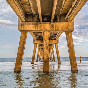 Exhuberance/ Florida Panhandle/ Coastal Seascape/ Wall Art/ Fishing Pier/ Sunrise - Canvas/Metal/Acrylic/Paper Print.