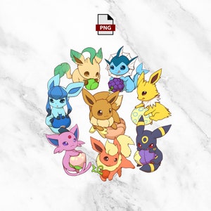 Poke png anime Cut Files pour Cricut Téléchargement instantané