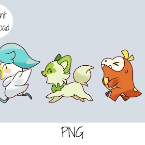 Poke png anime Cut Files for Cricut Instant Download
