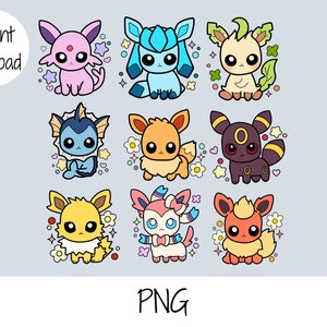 Poke png anime Cut Files pour Cricut Téléchargement instantané