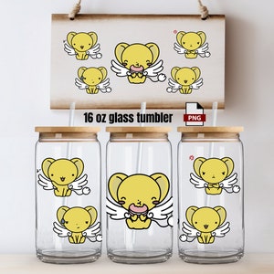 Poke Glass tumbler 16 oz png anime Cut Files for Cricut Instant Download