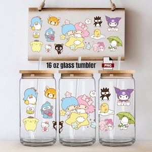 Poke Glass tumbler 16 oz png anime Cut Files for Cricut Instant Download