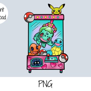 Poke png anime Cut Files pour Cricut Téléchargement instantané