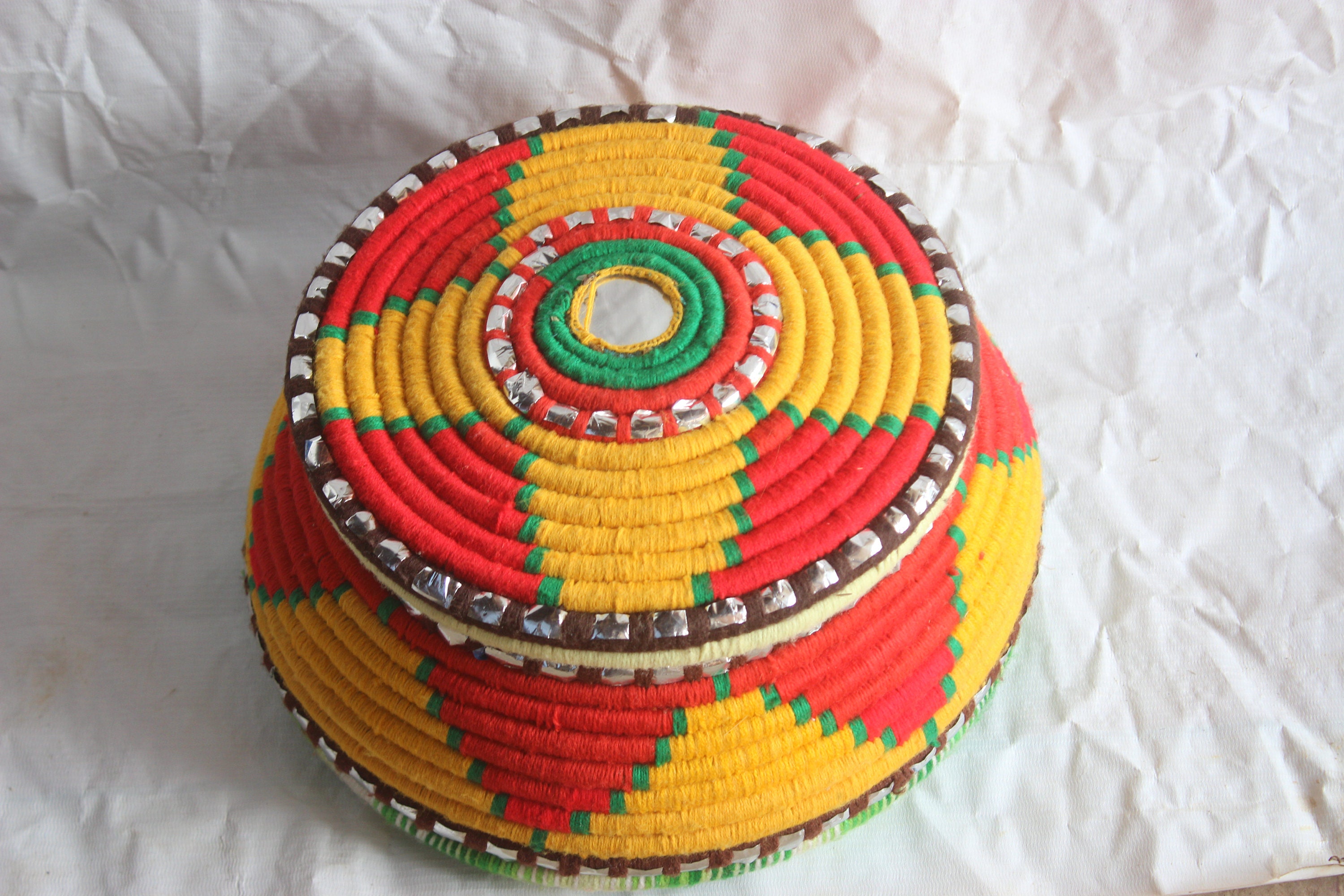 handmade-bread-bin-or-cake-storage-box-threads-wrapped-palm-etsy