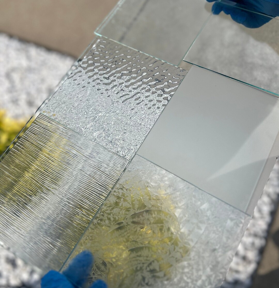 Stained Glass Sheet Clear Glass Pattern Etsy