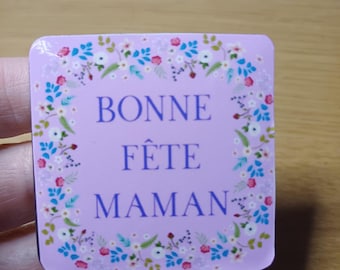 Imán del Día de la Madre – Regalo para el Día de la Madre – Imán floral – Regalo sencillo para mamá – Idea de regalo tierna