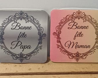 Imán de Feliz Día del Padre/Madre – Regalo para el Día del Padre/Madre – Idea de regalo para padres – Decoración para el refrigerador