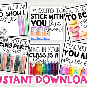 Terug naar school cadeaukaartjes / afdrukbaar / instant download / waardering van de leraar / eerste schooldag / ontmoet de leraar