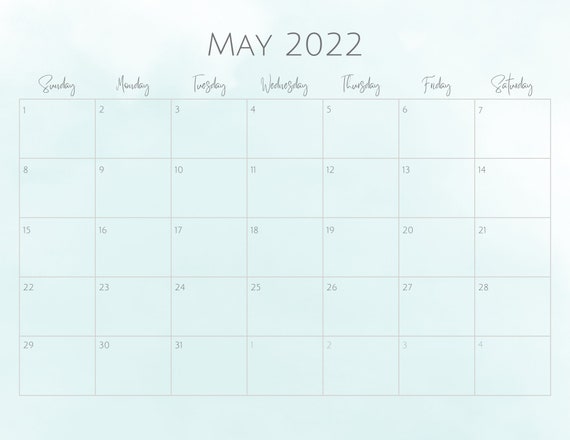 Printable Calendar With Daily Planner - Etsy