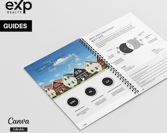 Exp Realty Real Estate Seller & Buyer Guide | Editable Canva Templates | Modern Realtor Marketing Kit | Exp Realty Listing Presentation