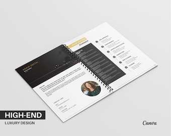 Luxury Buyers Guide, Buyers Guide, High-End Design, Black and White Design, Gold and Black Design, Canva