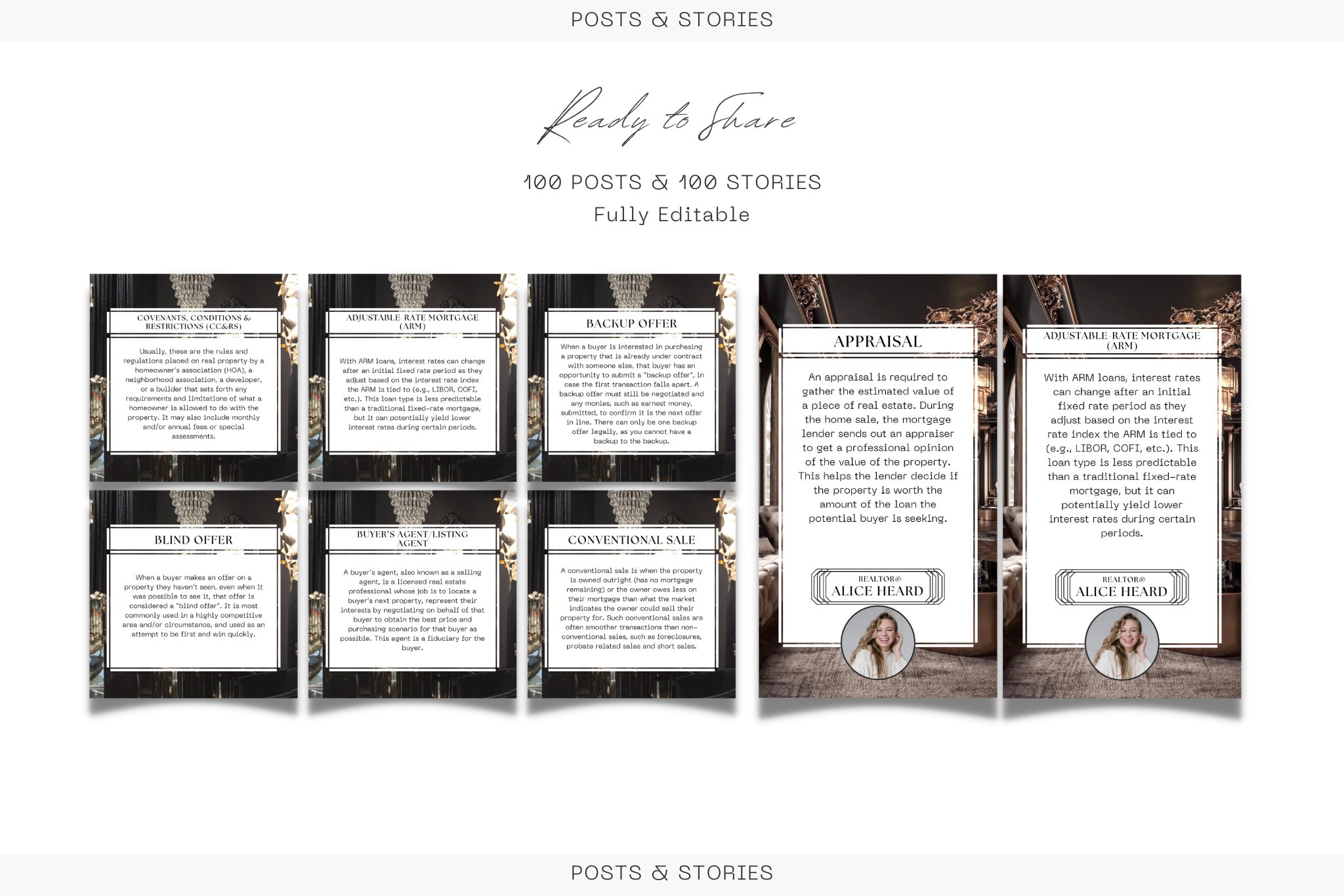 Luxury Real Estate Terms Social Media Posts | Real Estate Terms ...