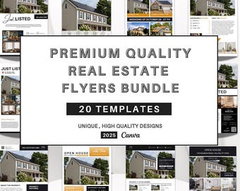 Premium Designs Real Estate Flyer Bundle | Realtor Flyer Templates ...