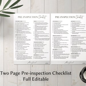 Pre-inspection Checklist, Home Seller Checklist, Seller Packet ...