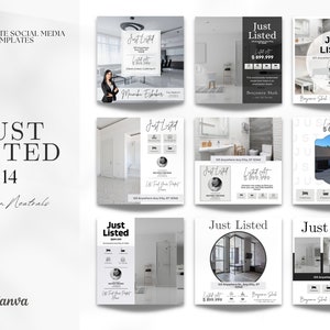 14 Just Listed Social Media Posts | Listing Updates | Just Listed Instagram Posts | Real Estate Marketing | Instagram | Facebook Posts |
