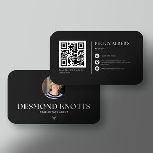 Silver Real Estate Business Card Template | Canva Realtor Business Card | Luxury Business Card Template | Modern Real Estate Marketing