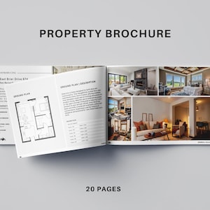 Modern Property Brochure | Real Estate Property Magazine| Open House Magazine | Realtor Home Brochure| Realtor Feature Sheet | Canva Realtor