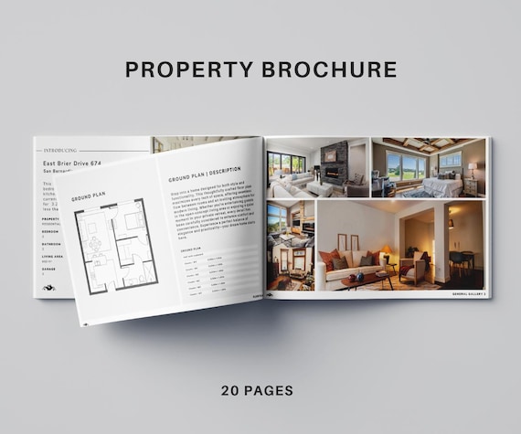 Modern Property Brochure | Real Estate Property Magazine| Open House Magazine | Realtor Home Brochure| Realtor Feature Sheet | Canva Realtor