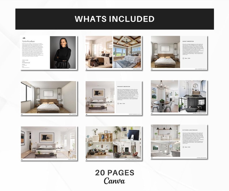Modern Property Brochure | Real Estate Property Magazine| Open House Magazine | Realtor Home Brochure| Realtor Feature Sheet | Canva Realtor image 3