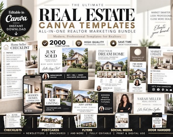 Real Estate Templates Canva, Real Estate Marketing, The Largest Curated Real estate Collection