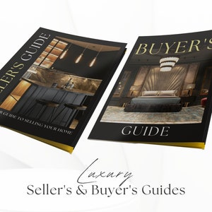 Luxury Real Estate Guides | Luxury Buyers and Seller Guides | Home Buyer Guide | Realtor Seller Guide | Realtor Canva Templates