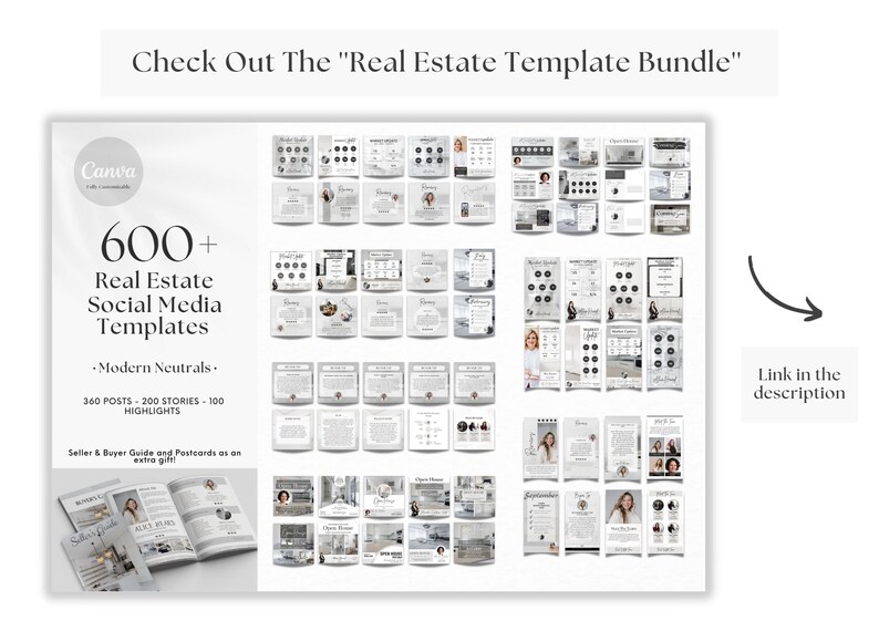 Real Estate Buyer's Guide Brochure, Real Estate Tri-Fold Brochure, Tri-fold Real Estate, Buyer Guide, Real Estate Marketing, Double-Sided image 5