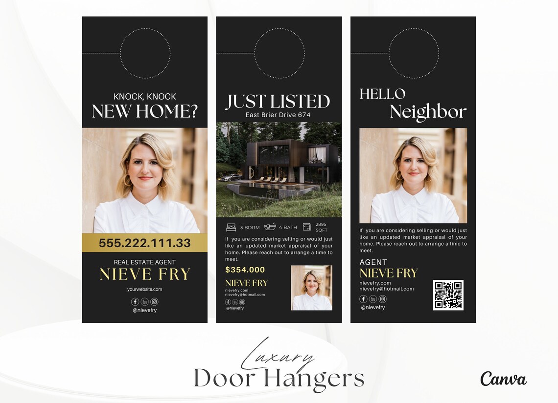 Real Estate Agent Door Hangers