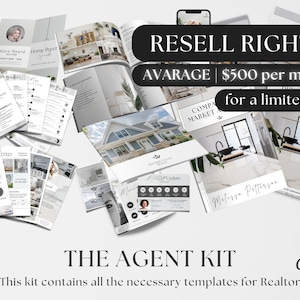 MASTER RESELL RIGHTS, Real Estate Templates Canva, Realtor, Real Estate Plr, Mrr, Digital Products to sell, All templates in our store