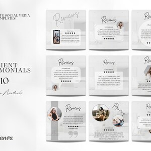 10 Kunden Testimonial Social Media Posts | Bewertungen | Kunden Testimonial Instagram Posts | Immobilienmarketing | Instagram | Facebook Posts