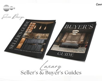 Silver Luxury Real Estate Guides | Luxury Buyers and Seller Guides | Home Buyer Guide | Realtor Seller Guide | Realtor Canva Templates