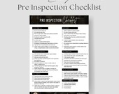 Pre-Inspection Checklist, Home Seller Checklist, Seller Packet, Inspection, Realtor Templates, Realtor Leads, Real Estate Inspection, Canva