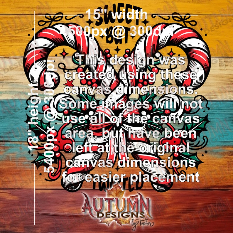 Candy Cane Humor Christmas Design Sweet and Twisted, Printable