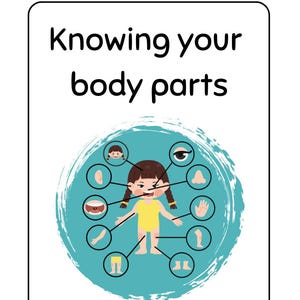 Know Your Body Parts Worksheet for Kids – Human Body Activity Pages – Preschool & Kindergarten Learning Printables (3 Pages)