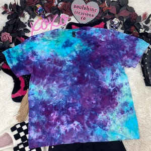 Jaded Sky Ice Dye Tie Dye Shirt, Hand Dyed, Unisex Tee, Festival Fashion