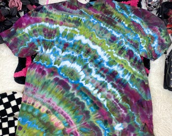 Summer Jewel Geode Ripple Twist Ice Tie Dye Shirt, Hand Dyed Ice Dye, Tie Dye T-Shirt,Unisex Tee,