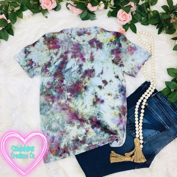 Misty Mornings Hand Dyed Ice Dye Tie Dye Shirt