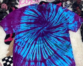 Berry Delight Spiral Tie Dye Shirt, Hand Dyed Ice Dye, Tie Dye T-Shirt,Unisex Tee