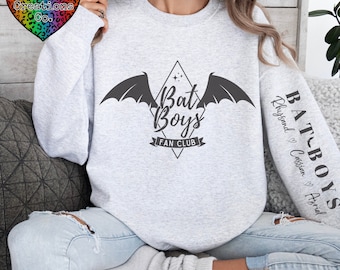 Bat Boys Fan Club Bookish Sweatshirt, Book Lovers Sweater, Booktok Readers, Trendy