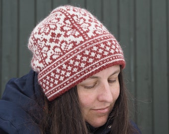 KNITTING PATTERN *Vestavind hat* pattern for Norwegian knitted hat