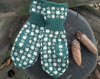 KNITTING PATTERN *Prince Harald mittens* knitting pattern for traditional Norwegian childrens mittens