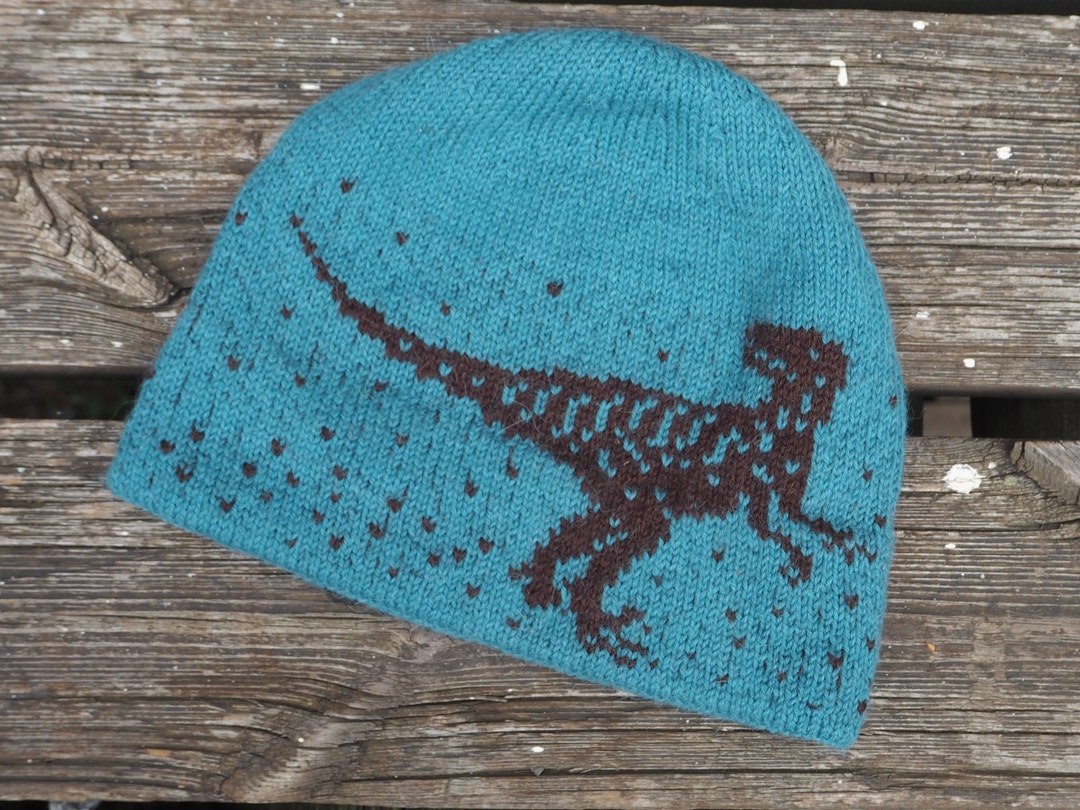 Knitted Dinosaur Hat Pattern: Raptor Design (PDF Pattern) - Etsy