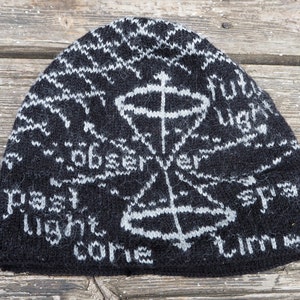 Spacetime Hat Knitting Pattern: Einstein Science Design (PDF Pattern)