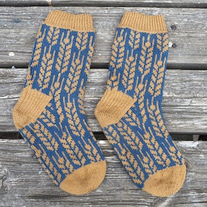 KNITTING PATTERN *Harvest socks* sockpattern for Norwegian knitted socks