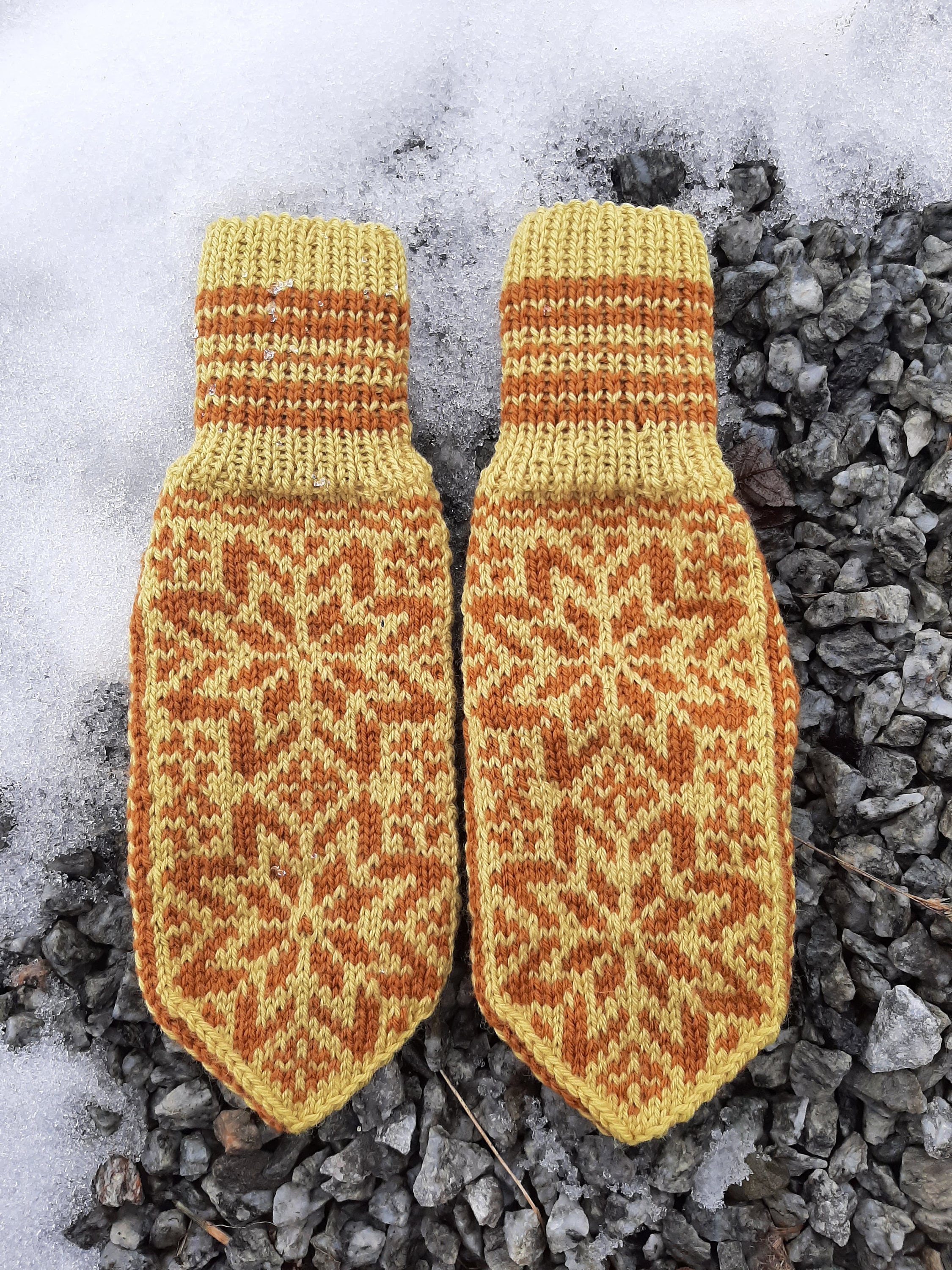Fjellsol Mittens Knitting Pattern: Norwegian Selbu Star Design (PDF ...