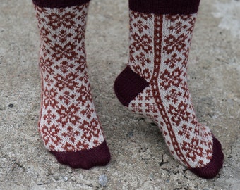 KNITTING PATTERN *Antares* sockpattern for Norwegian knitted socks